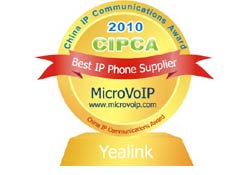 Yealink recibe premio como “Mejor Proveedor de Teléfono IP 2010” y anuncia compatibilidad con Broadworks 17.0