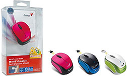 Genius presenta mouse ultra pequeño de tan solo 68 mm con batería recargable