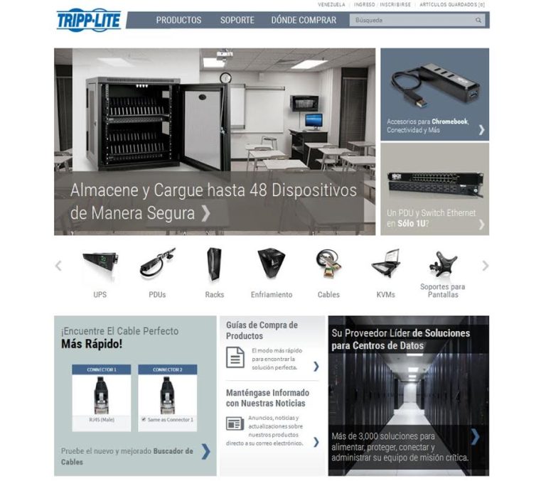 Tripp Lite renueva su sitio web