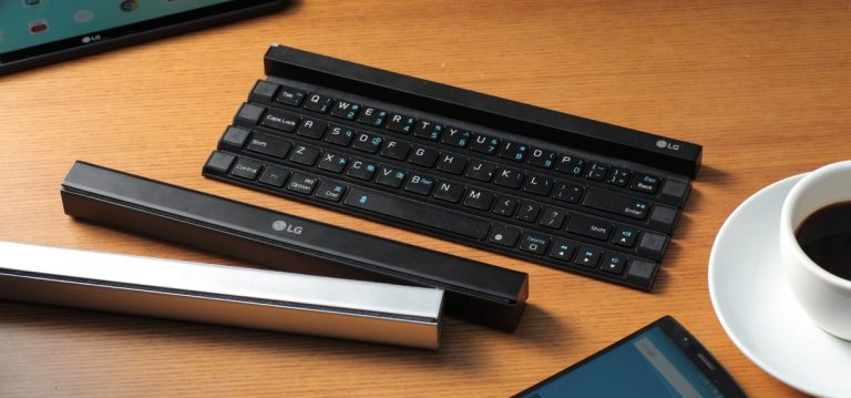 LG anuncia nuevo teclado inalámbrico enrollable