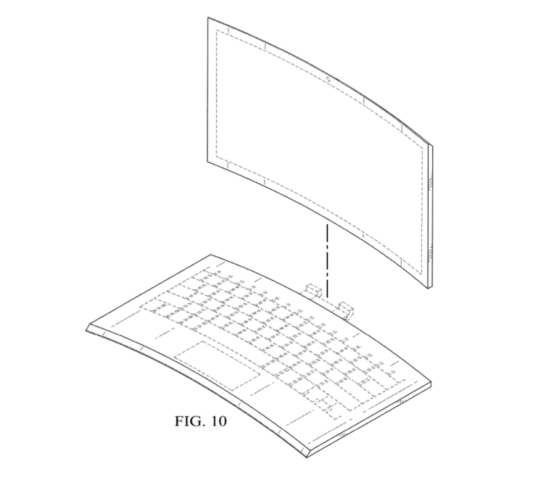 Intel patenta portátil con pantalla curva