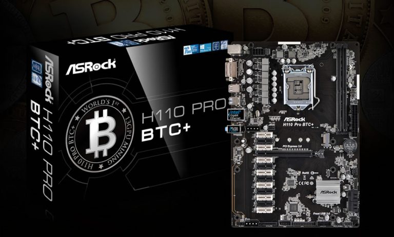 Llega el motherboard ASRock H110 Pro BTC+