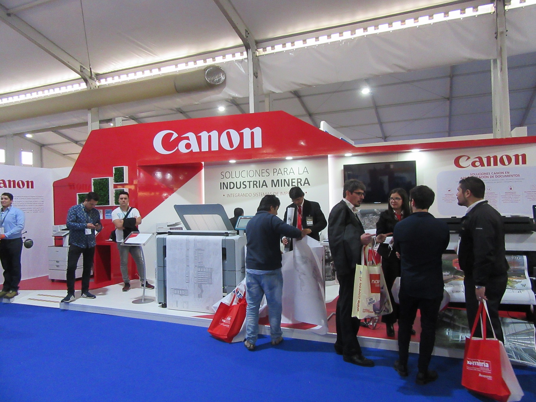 Immagine in primo piano per articolo con titolo: Canon presentó su oferta de soluciones para la industria minera en Expomin 2018