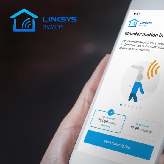 Linksys Aware detecta movimiento en redes WiFi en malla