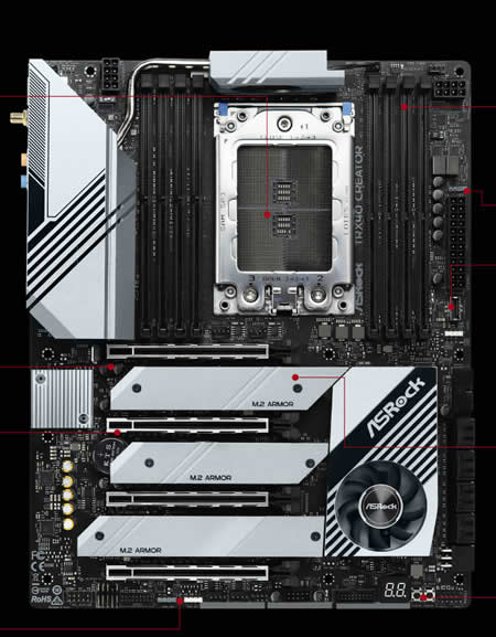 Disponible motherboard TRX40 Creator de ASRock