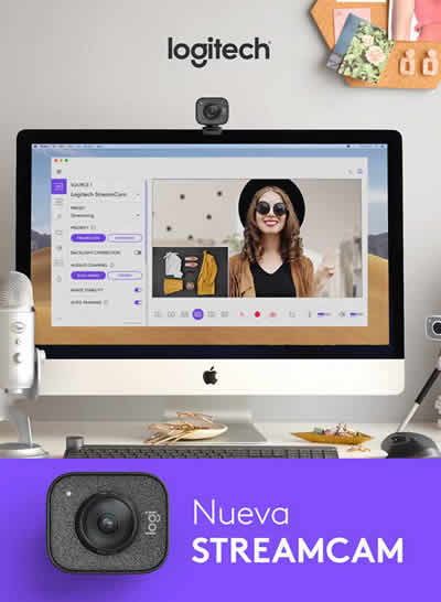 Logitech presenta StreamCam, una webcam versátil y potente