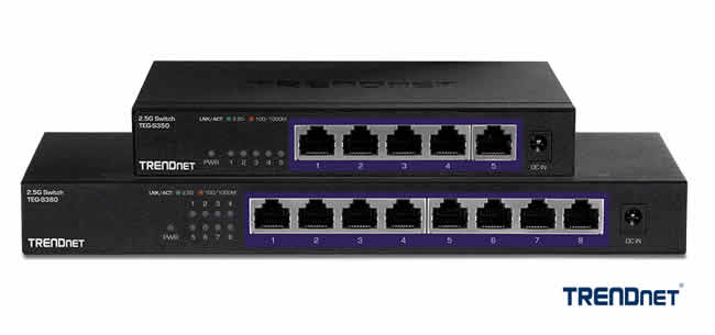 TRENDnet lanza switches de red no administrados de 2,5 G