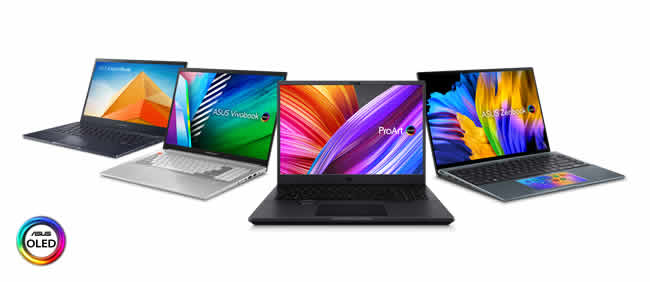 ASUS lanza completo portafolio de laptops con pantalla OLED