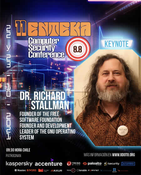 Creador del Movimiento del Software Libre encabeza programa de 8.8 Enteka