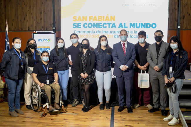 San Fabián se conecta a la red de fibra óptica de Mundo Telecomunicaciones