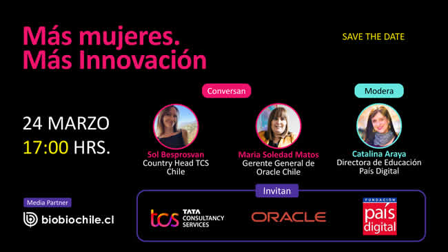 Oracle, TCS y Fundación País Digital organizan encuentro de mujeres por la innovación