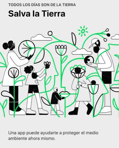 Las cuatro aplicaciones que ofrece Apple para el cuidado del medio ambiente