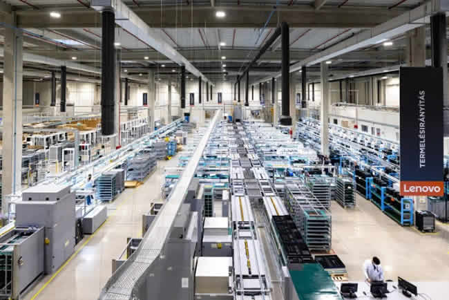 Lenovo abre su primera planta de fabricación interna en Hungría