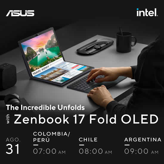 ASUS anuncia el lanzamiento virtual del nuevo Zenbook 17 Fold OLED
