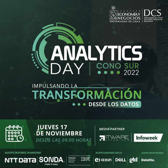 La Universidad de Chile reunirá a expertos de Latinoamérica en el Analytics Day 2022