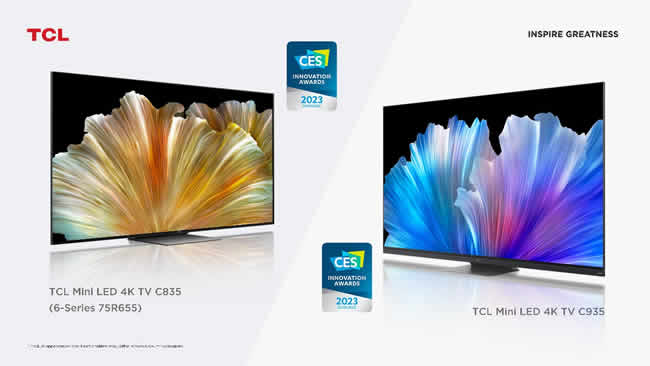 Los televisores de TCL son premiados en los CES 2023 Innovation Awards