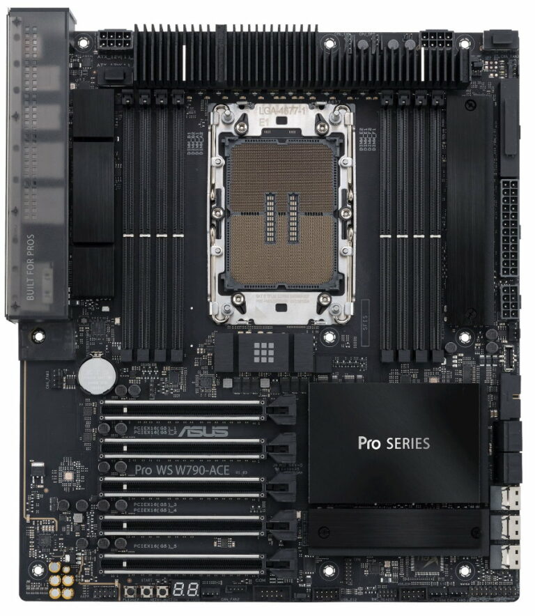 ASUS presenta placas base W790 para alojar los nuevos Intel Xeon