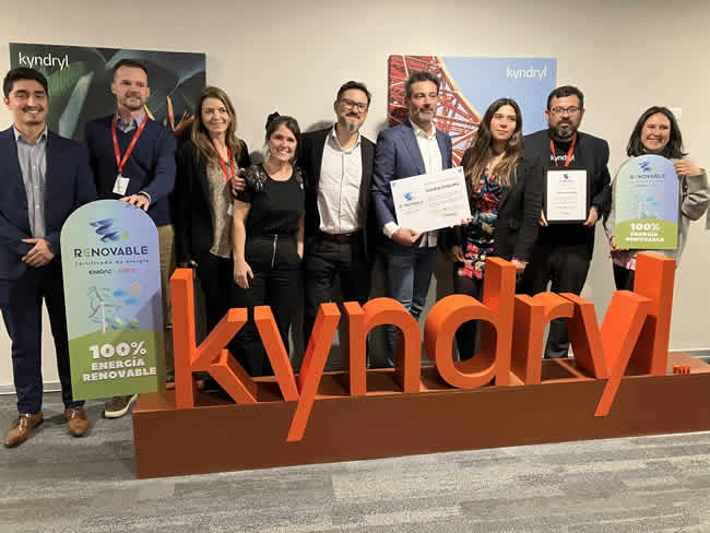 Kyndryl Chile es reconocido por utilizar energía 100% limpia y renovable