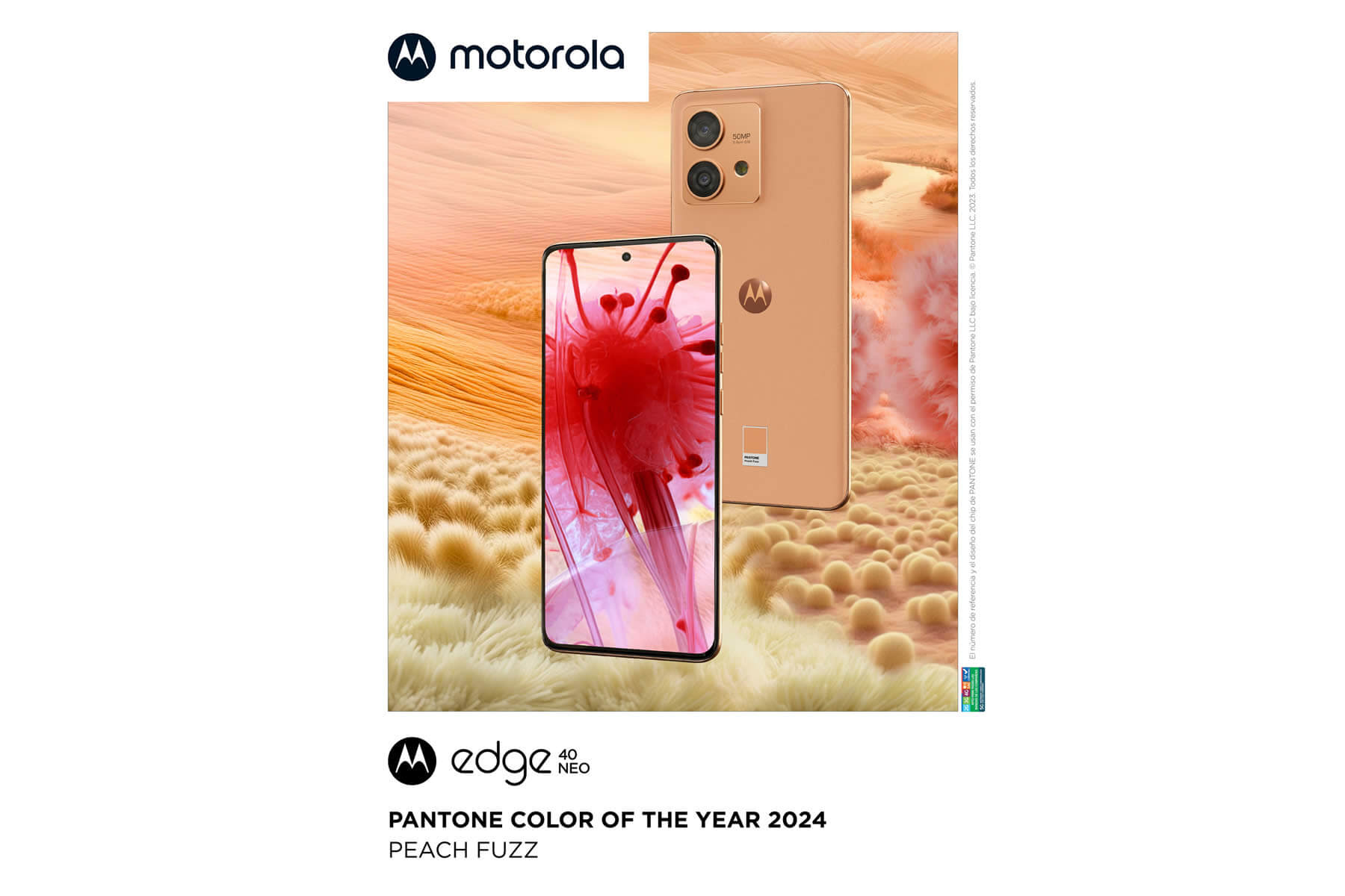 Motorola edge 40 neo arriba a Chile con el color del año