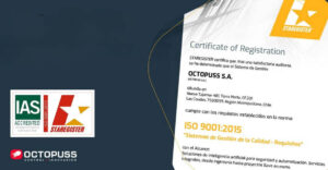 Octopuss se certifica ISO 90012015