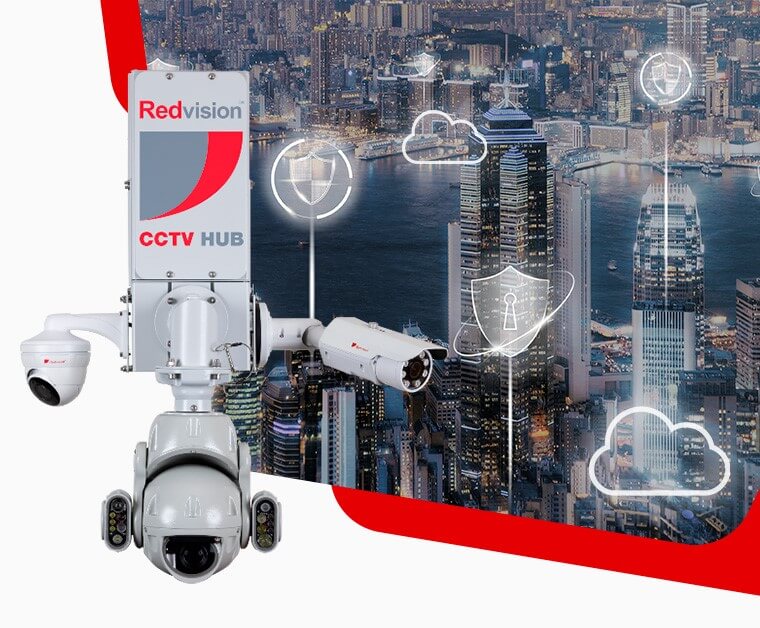 Convergencia en seguridad con Hub de CCTV 5G y servidor en la nube de Redvision